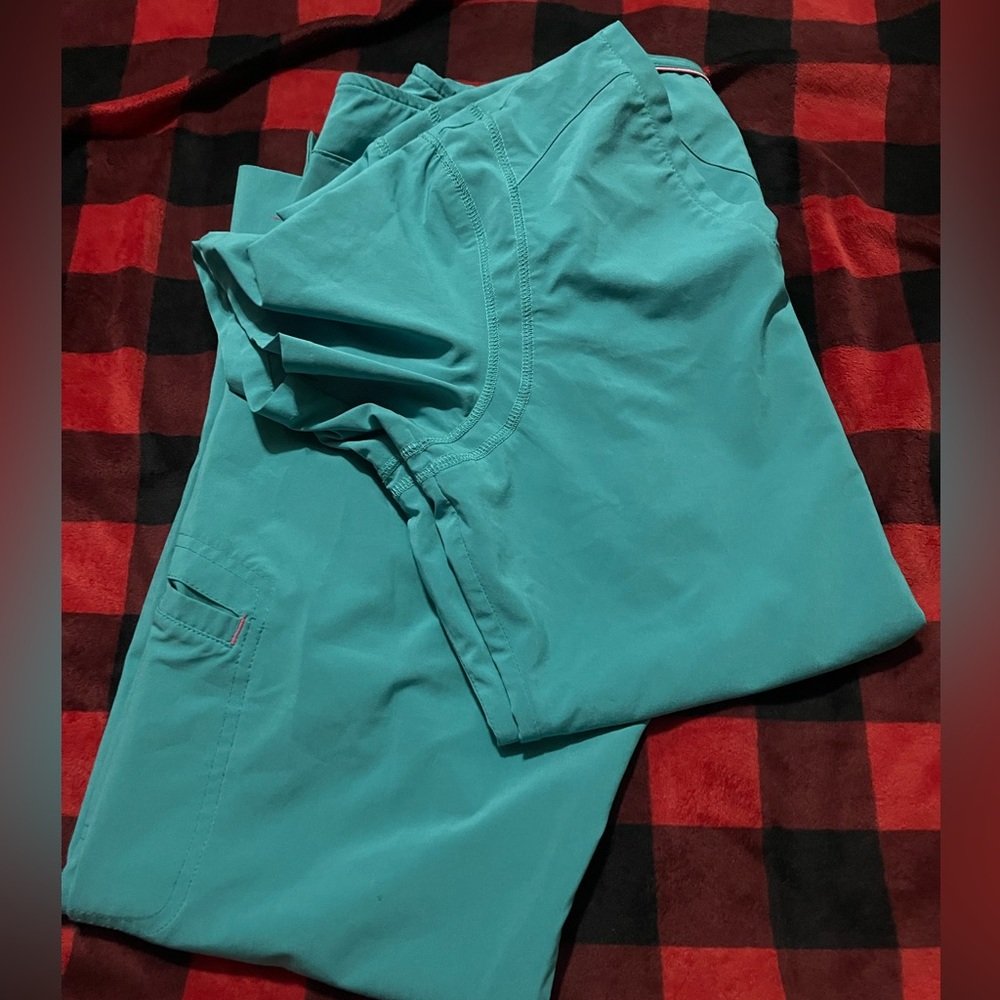 Blue XS Smitten women’s scrub set.